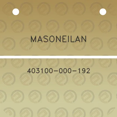 masoneilan-403100-000-192