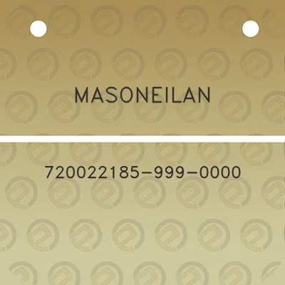 masoneilan-720022185-999-0000