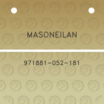 masoneilan-971881-052-181