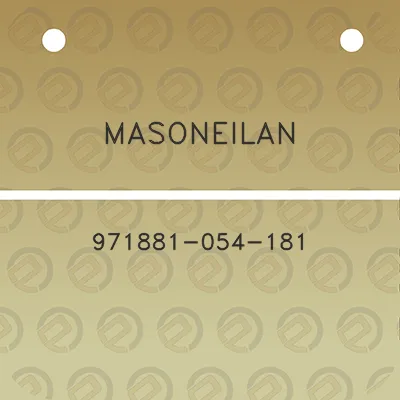 masoneilan-971881-054-181