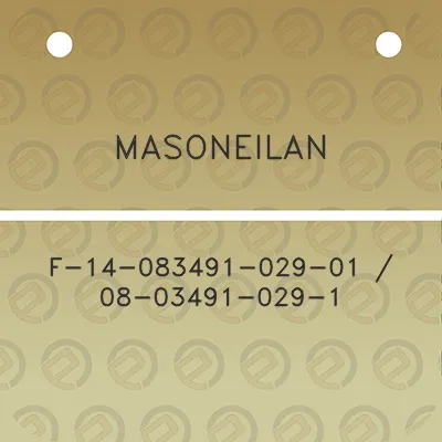 masoneilan-f-14-083491-029-01-08-03491-029-1