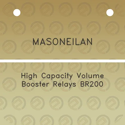 masoneilan-high-capacity-volume-booster-relays-br200