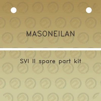 masoneilan-svi-ii-spare-part-kit