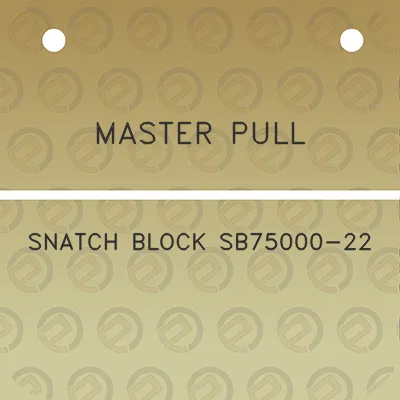 master-pull-snatch-block-sb75000-22