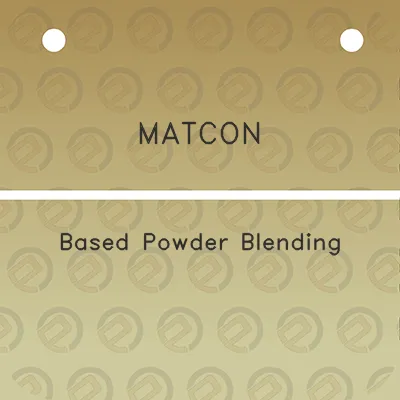 matcon-based-powder-blending