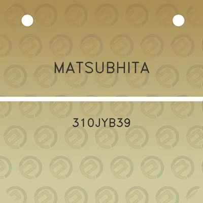 matsubhita-310jyb39