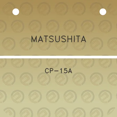 matsushita-cp-15a