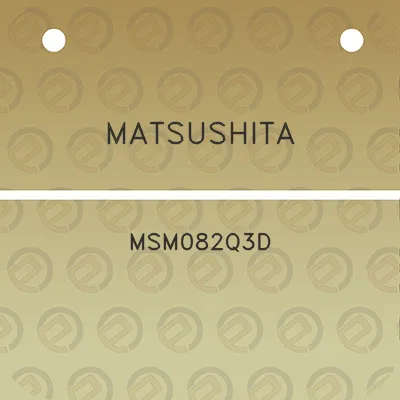 matsushita-msm082q3d