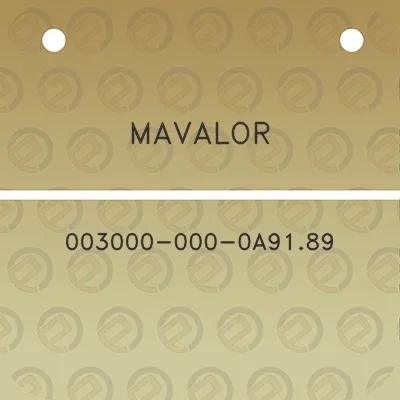 mavalor-003000-000-0a9189