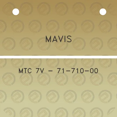 mavis-mtc-7v-71-710-00