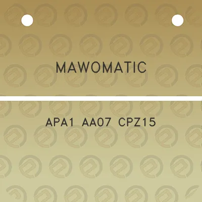 mawomatic-apa1-aa07-cpz15