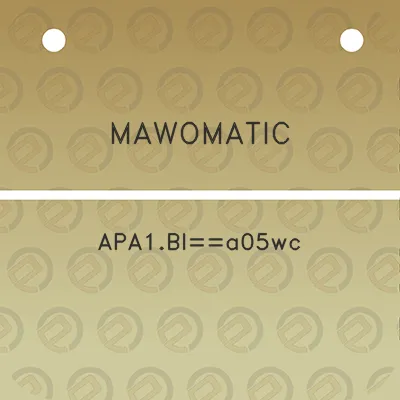 mawomatic-apa1bla05wc