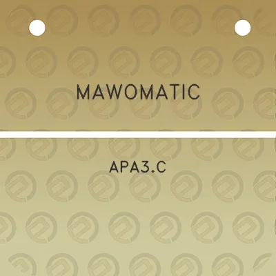 mawomatic-apa3c