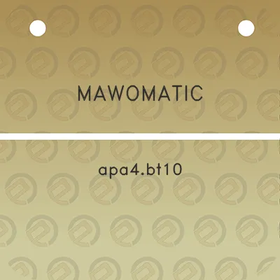 mawomatic-apa4bt10