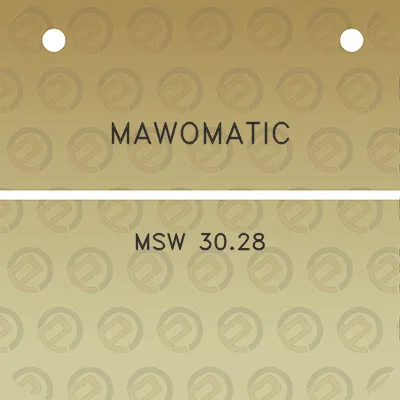 mawomatic-msw-3028