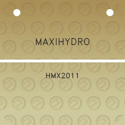 maxihydro-hmx2011