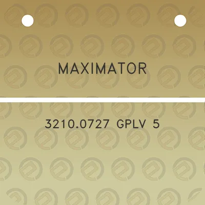 maximator-32100727-gplv-5