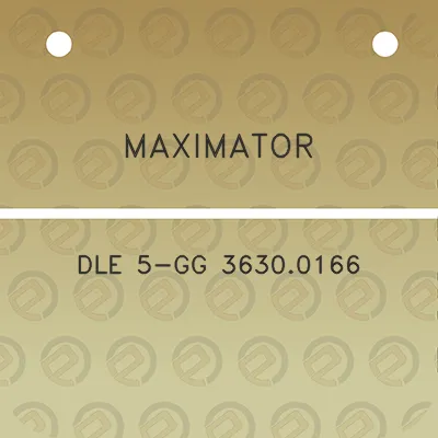 maximator-dle-5-gg-36300166