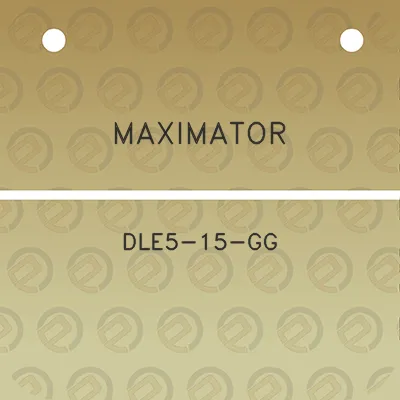 maximator-dle5-15-gg