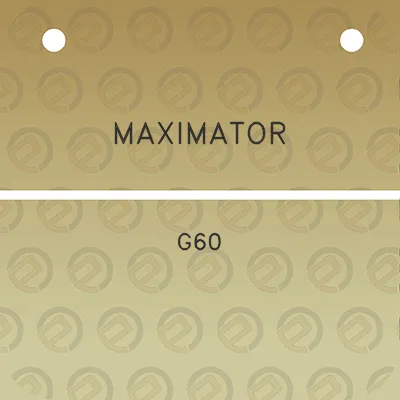 maximator-g60