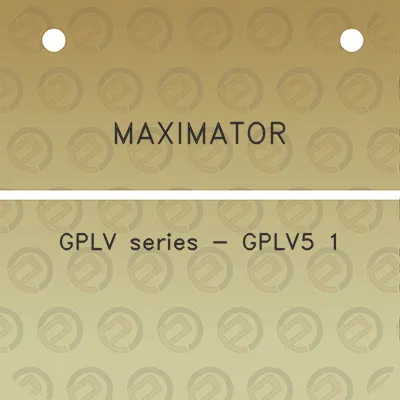 maximator-gplv-series-gplv5-1