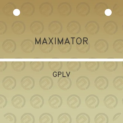 maximator-gplv