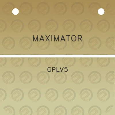 maximator-gplv5