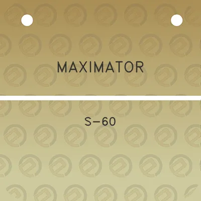 maximator-s-60