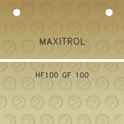 maxitrol-hf100-gf-100