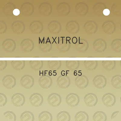 maxitrol-hf65-gf-65