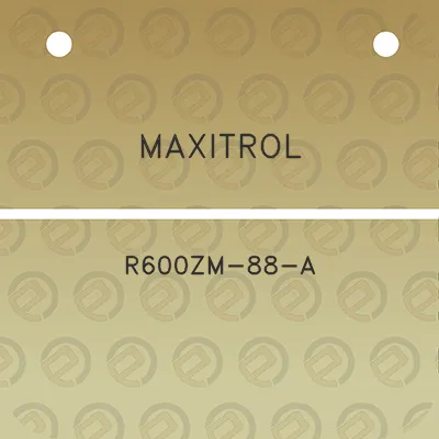 maxitrol-r600zm-88-a