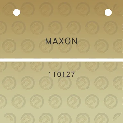 maxon-110127