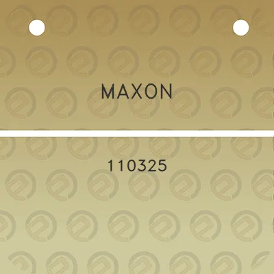 maxon-110325