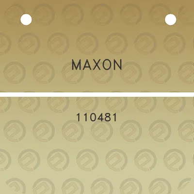 maxon-110481