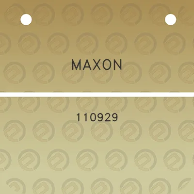 maxon-110929