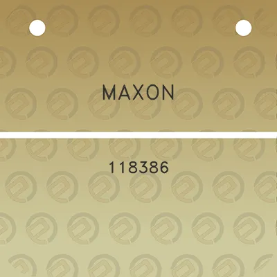 maxon-118386