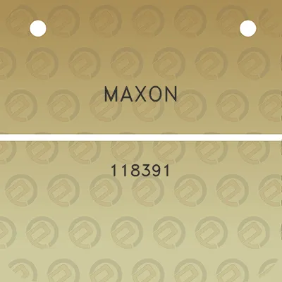 maxon-118391