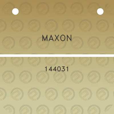 maxon-144031