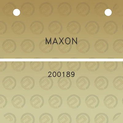 maxon-200189