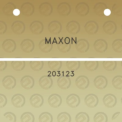 maxon-203123