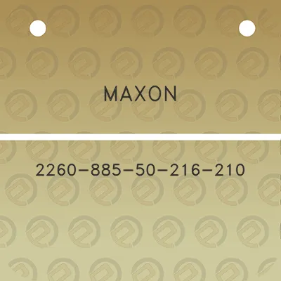 maxon-2260-885-50-216-210