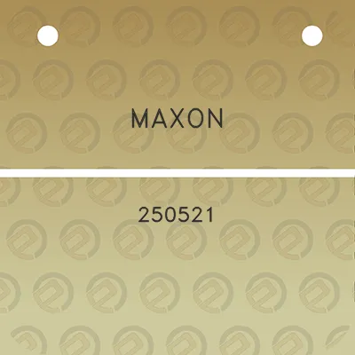 maxon-250521