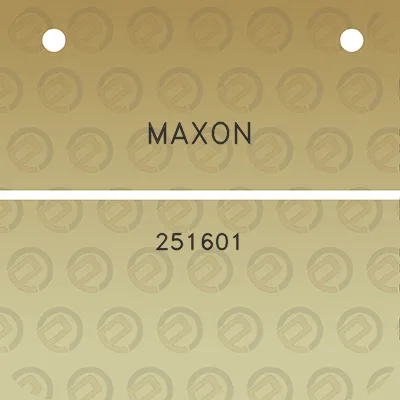 maxon-251601