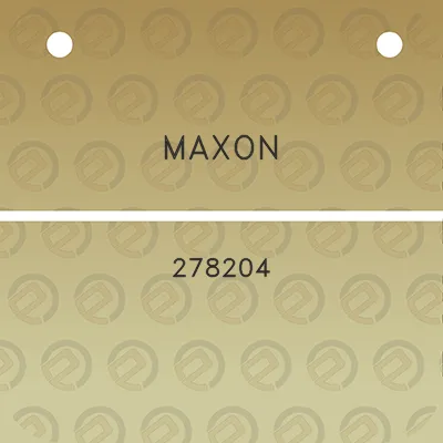 maxon-278204