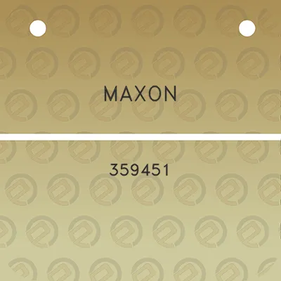 maxon-359451