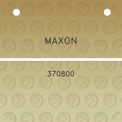 maxon-370800