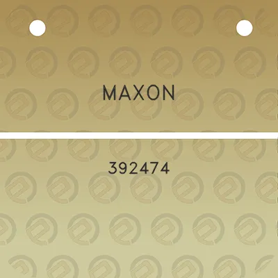 maxon-392474