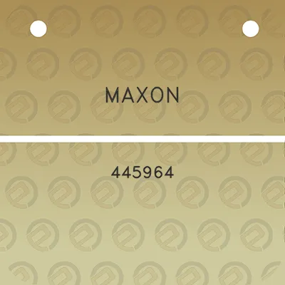 maxon-445964