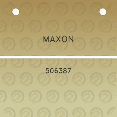 maxon-506387