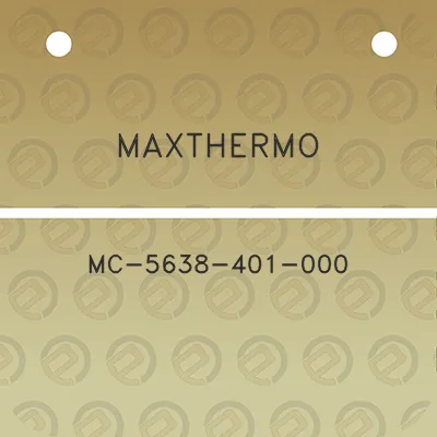 maxthermo-mc-5638-401-000